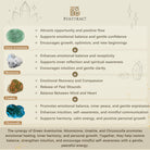 FuAttract Growth Harmony & Positive Energy Green Aventurine Moonstone Unakite Chrysocolla Forest Style Bracelet - image 10
