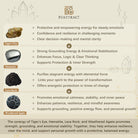 FuAttract Protection Strength & Grounding Energy Tiger Eye Hematite Lava Stone Weathered Stone Money Bracelet - image 7