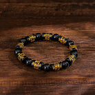 FuAttract Protection Luck & Prosperity Colorful Om Mani Mantra Fortune Money Glaze Bracelet - Black - image 4