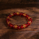 FuAttract Protection Luck & Prosperity Colorful Om Mani Mantra Fortune Money Bracelet - Red - image 4