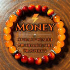 FuAttract Wealth Attract & Success Red Tiger's Eye Yellow Agate Lucky Bracelet - 8mm - image 0