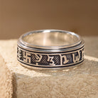 FuAttract Good Fortune & Harmony Om Mani Mantra Engraved Rotating Ring - image 1