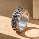 FuAttract Good Fortune & Harmony Om Mani Mantra Engraved Rotating Ring - US 13 - image 0