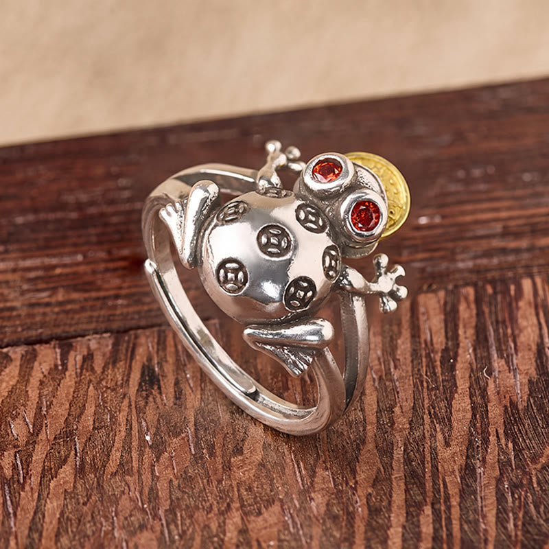 FuAttract Wealth Prosperity & Good Fortune Money Toad Rotating Ring - image 2
