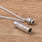 FuAttract Protection & Harmony Shurangama Mantra Om Mani Mantra Cinnabar Locket Pendant Necklace - image 4