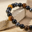 FuAttract Protection & Strength Tiger's Eye Hematite Black Onyx Energy Bracelet - image 3