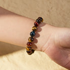 FuAttract Confidence Protection & Strength Tri-Color Tiger's Eye Simple Style Bracelet - image 4