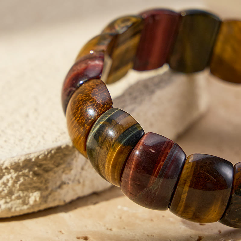 FuAttract Confidence Protection & Grounding Energy Tiger's Eye Minimalist Bracelet - image 4