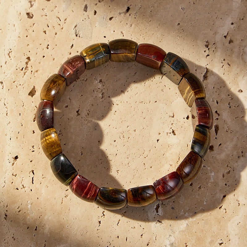 FuAttract Confidence Protection & Grounding Energy Tiger's Eye Minimalist Bracelet - image 2
