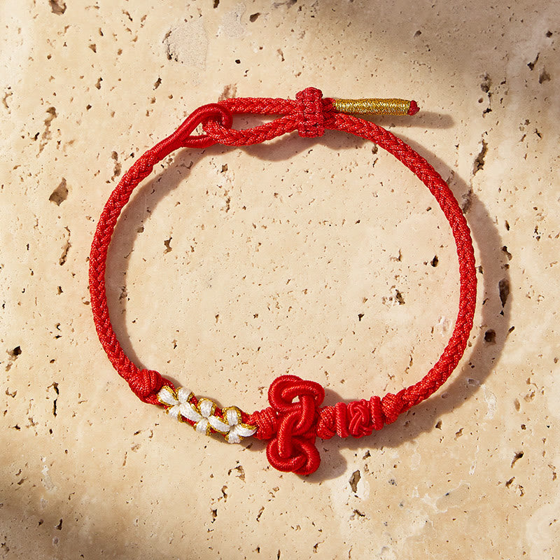 FuAttract Good Luck Wisdom & Success Wenchang Knot Handmade Red String Bracelet - image 6