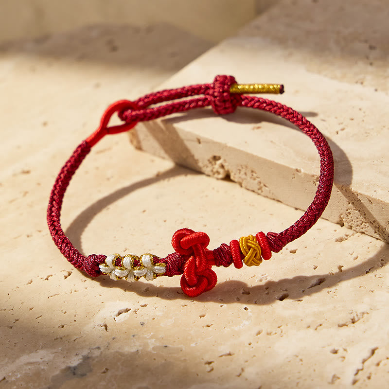 FuAttract Good Luck Wisdom & Success Wenchang Knot Handmade Red String Bracelet - image 11