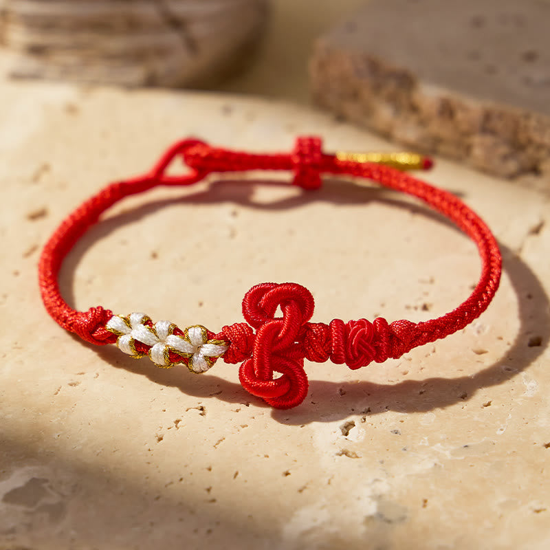 FuAttract Good Luck Wisdom & Success Wenchang Knot Handmade Red String Bracelet - Success Red - image 5