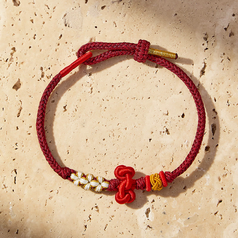 FuAttract Good Luck Wisdom & Success Wenchang Knot Handmade Red String Bracelet - image 10