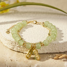 FuAttract Good Fortune & Prosperity Hetian Jade Peanut Charm Double Layer Luck Bracelet - image 1