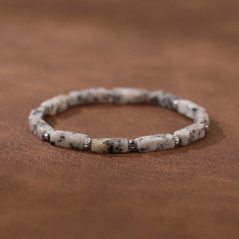 FuAttract Balance Healing & Prosperity Malachite Amazonite Tiger's Eye Unakite & Yellow Jade Bracelet - Dalmatian Jasper - image 16