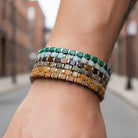 FuAttract Balance Healing & Prosperity Malachite Amazonite Tiger's Eye Unakite & Yellow Jade Bracelet - image 0
