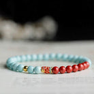 FREE Today: Luck Prosperity & Protection Turquoise & Cinnabar Koi Bracelet - image 1