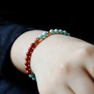 FREE Today: Luck Prosperity & Protection Turquoise & Cinnabar Koi Bracelet - image 2