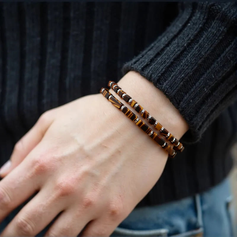 FREE Today: Balance Healing & Prosperity Malachite Amazonite Tiger's Eye Unakite & Yellow Jade Bracelet - image 4