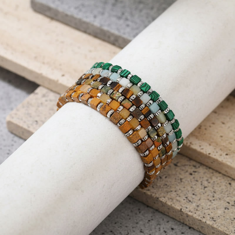 FREE Today: Balance Healing & Prosperity Malachite Amazonite Tiger's Eye Unakite & Yellow Jade Bracelet - image 20