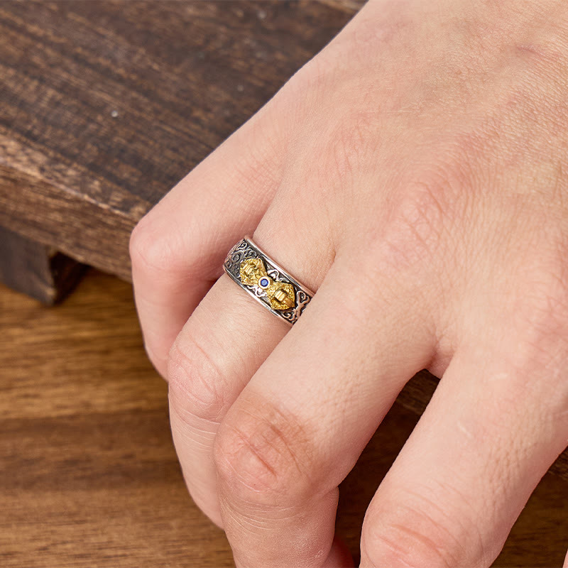 FuAttract Protection Strength & Wisdom Vintage Antique Vajra Pestle Energy Ring - image 3