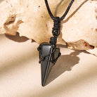 FuAttract Black Obsidian Pendant Adjustable Necklace – Protection & Grounding Energy  - Cone - image 6