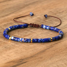 FuAttract Balance Protection & Positive Energy Blue Imperial Stone Tiger's Eye Amazonite Natural Stone Braided Bracelet - Blue Imperial Stone 2 - image 2