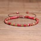 FuAttract Balance Protection & Positive Energy Blue Imperial Stone Tiger's Eye Amazonite Natural Stone Braided Bracelet - Red Imperial Stone 2 - image 5
