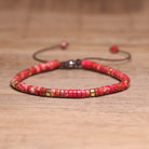 FuAttract Balance Protection & Positive Energy Blue Imperial Stone Tiger's Eye Amazonite Natural Stone Braided Bracelet - Red Imperial Stone 3 - image 6