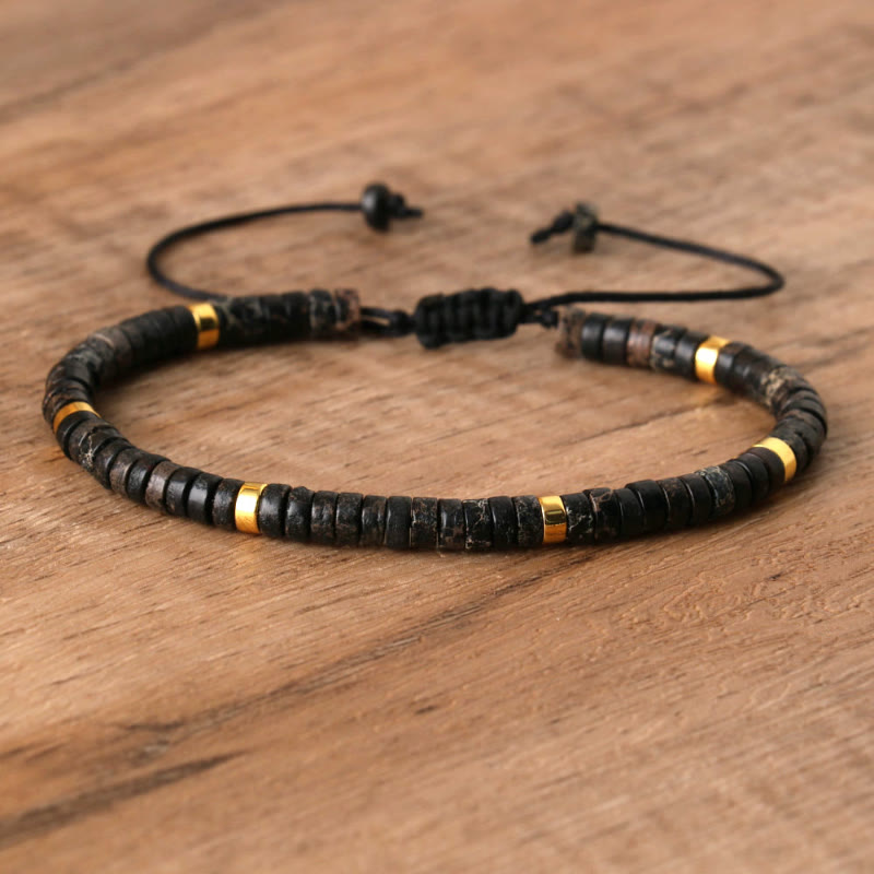 FuAttract Balance Protection & Positive Energy Blue Imperial Stone Tiger's Eye Amazonite Natural Stone Braided Bracelet - Black Imperial Stone - image 12