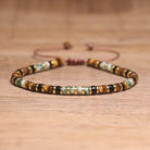 FuAttract Balance Protection & Positive Energy Blue Imperial Stone Tiger's Eye Amazonite Natural Stone Braided Bracelet - Green Spot Stone+Tiger's Eye - image 19
