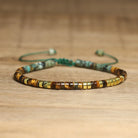 FuAttract Balance Protection & Positive Energy Blue Imperial Stone Tiger's Eye Amazonite Natural Stone Braided Bracelet - Tiger's Eye+African Turquoise Gold - image 21