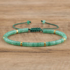 FuAttract Balance Protection & Positive Energy Blue Imperial Stone Tiger's Eye Amazonite Natural Stone Braided Bracelet - Green Aventurine - image 26