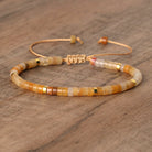 FuAttract Balance Protection & Positive Energy Blue Imperial Stone Tiger's Eye Amazonite Natural Stone Braided Bracelet - Yellow Aventurine - image 28