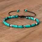 FuAttract Balance Protection & Positive Energy Blue Imperial Stone Tiger's Eye Amazonite Natural Stone Braided Bracelet - Black Line Turquoise - image 32