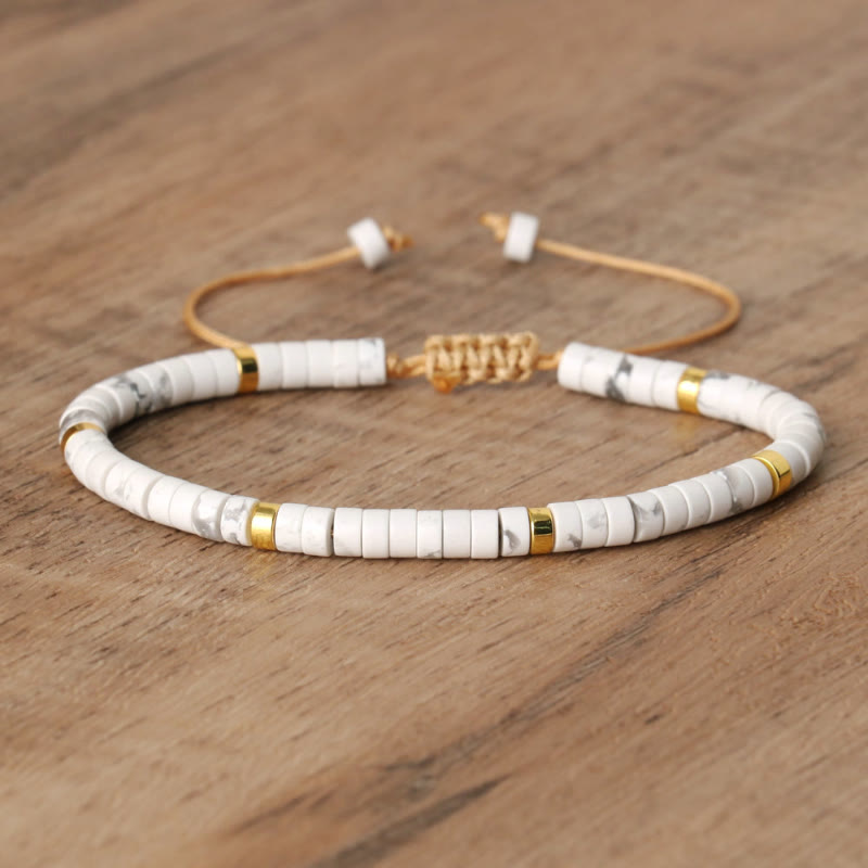 FuAttract Balance Protection & Positive Energy Blue Imperial Stone Tiger's Eye Amazonite Natural Stone Braided Bracelet - White Turquoise - image 33