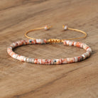 FuAttract Balance Protection & Positive Energy Blue Imperial Stone Tiger's Eye Amazonite Natural Stone Braided Bracelet - Red Network Agate - image 44