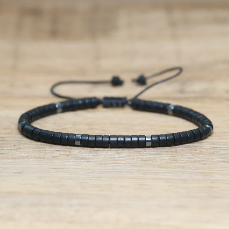 FuAttract Balance Protection & Positive Energy Blue Imperial Stone Tiger's Eye Amazonite Natural Stone Braided Bracelet - Matte Black Onyx - image 47