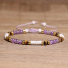 FuAttract Balance Protection & Positive Energy Blue Imperial Stone Tiger's Eye Amazonite Natural Stone Braided Bracelet - Amethyst 3 - image 56