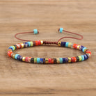 FuAttract Balance Protection & Positive Energy Blue Imperial Stone Tiger's Eye Amazonite Natural Stone Braided Bracelet - Seven Chakra Crystal 1 - image 57