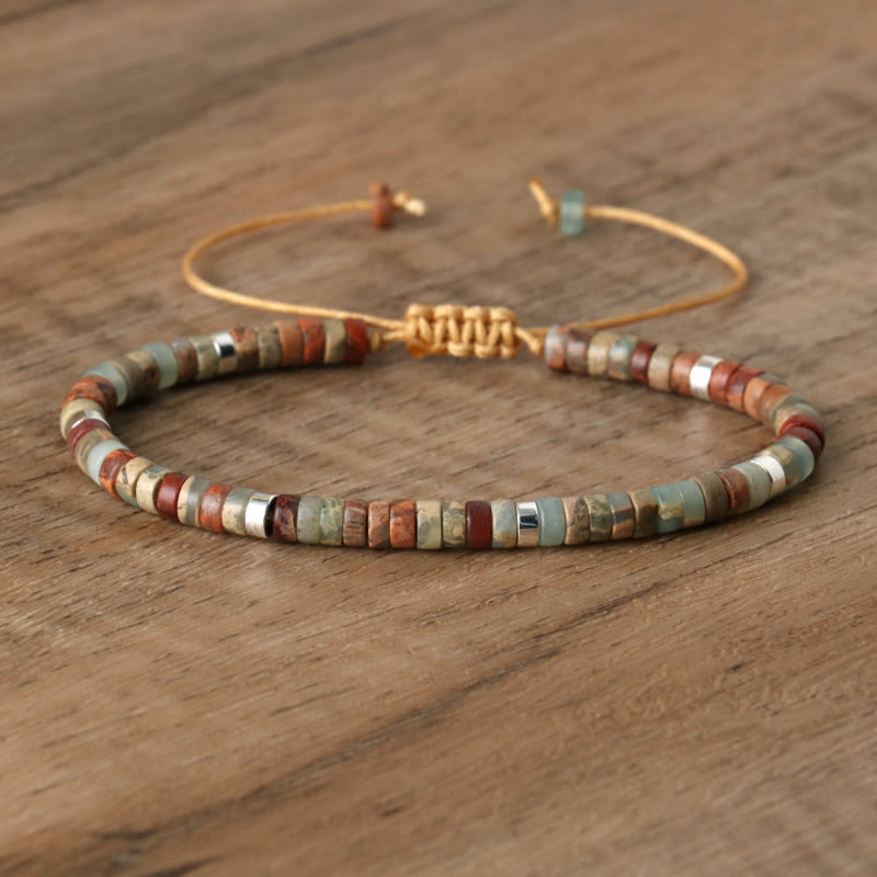 FuAttract Balance Protection & Positive Energy Blue Imperial Stone Tiger's Eye Amazonite Natural Stone Braided Bracelet - Shoushan Stone - image 65