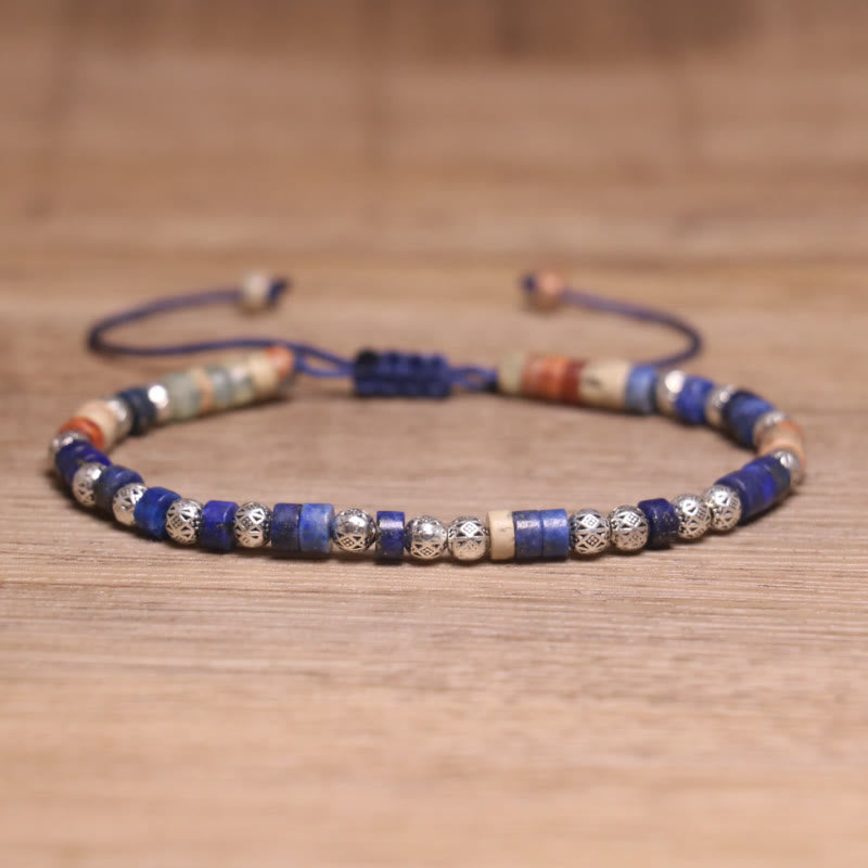 FuAttract Balance Protection & Positive Energy Blue Imperial Stone Tiger's Eye Amazonite Natural Stone Braided Bracelet - Shoushan Stone+Lapis Lazuli 1 - image 66