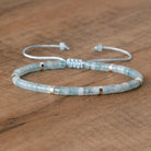 FuAttract Balance Protection & Positive Energy Blue Imperial Stone Tiger's Eye Amazonite Natural Stone Braided Bracelet - Aquamarine - image 69