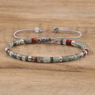 FuAttract Balance Protection & Positive Energy Blue Imperial Stone Tiger's Eye Amazonite Natural Stone Braided Bracelet - Bloodstone - image 73