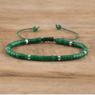 FuAttract Balance Protection & Positive Energy Blue Imperial Stone Tiger's Eye Amazonite Natural Stone Braided Bracelet - Dark Green Jade - image 75