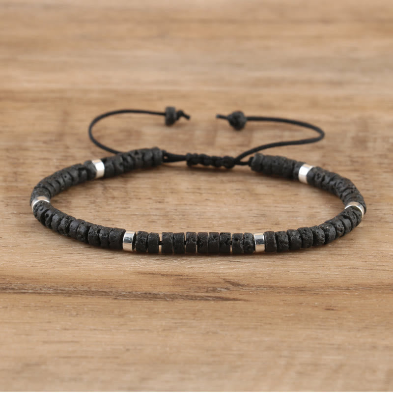 FuAttract Balance Protection & Positive Energy Blue Imperial Stone Tiger's Eye Amazonite Natural Stone Braided Bracelet - Lava Stone - image 76