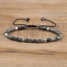 FuAttract Balance Protection & Positive Energy Blue Imperial Stone Tiger's Eye Amazonite Natural Stone Braided Bracelet - Black Glitter Stone 1 - image 78