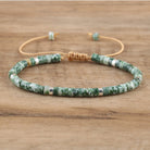 FuAttract Balance Protection & Positive Energy Blue Imperial Stone Tiger's Eye Amazonite Natural Stone Braided Bracelet - Green Spot Stone - image 80