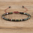 FuAttract Balance Protection & Positive Energy Blue Imperial Stone Tiger's Eye Amazonite Natural Stone Braided Bracelet - Dragon Blood Stone - image 81