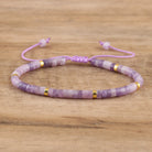 FuAttract Balance Protection & Positive Energy Blue Imperial Stone Tiger's Eye Amazonite Natural Stone Braided Bracelet - Purple Mica Stone Gold - image 82
